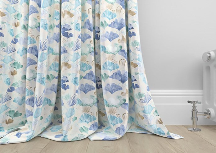 Palm Beach Faux Silk, Cool Water - Made to Measure Curtain - Image 6